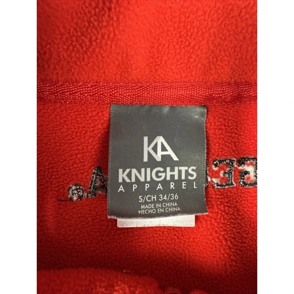Georgia Bulldogs Jacket Mens Small Red & Gray Knights Apparel UGA Full Zip